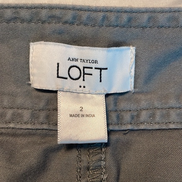 Ann Taylor Loft - size 2 - gray skirt- EUC - Picture 5 of 12